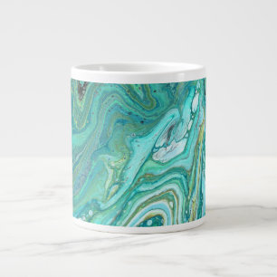 Tasse Abstraite Bleu Vert Apaisant Gangs Back 1