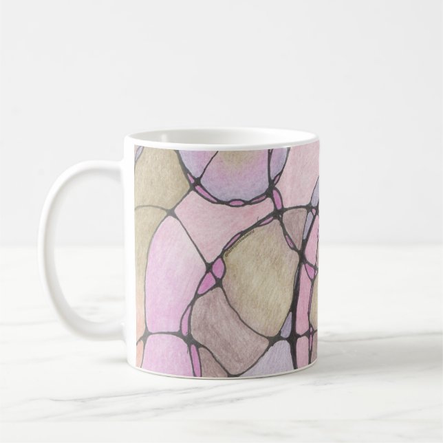 tasse Abstraite de doodle art. (Gauche)