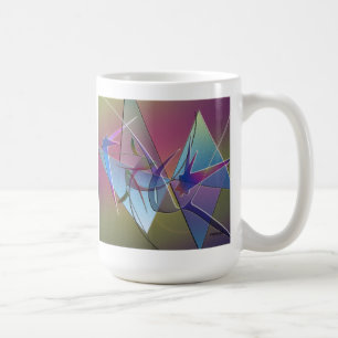 tasse abstraite d'oiseau