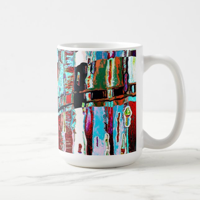 Tasse – Abstrakte Gestaltung des Kollaps und der R (Rechts)