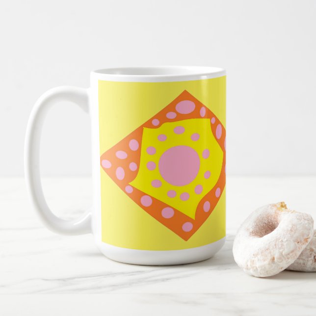 Tasse: Abstrakte Lebenszyklen Kaffeetasse (Mit Donut)