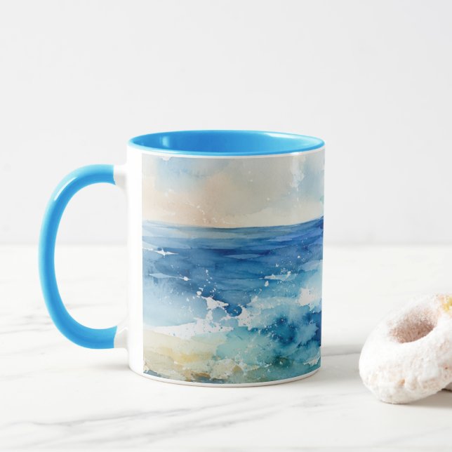 Tasse Accent Ocean Breeze (Avec donut)