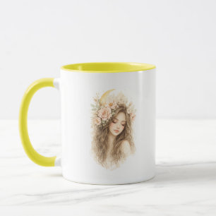 Tasse Accentée Femme Boho Moon