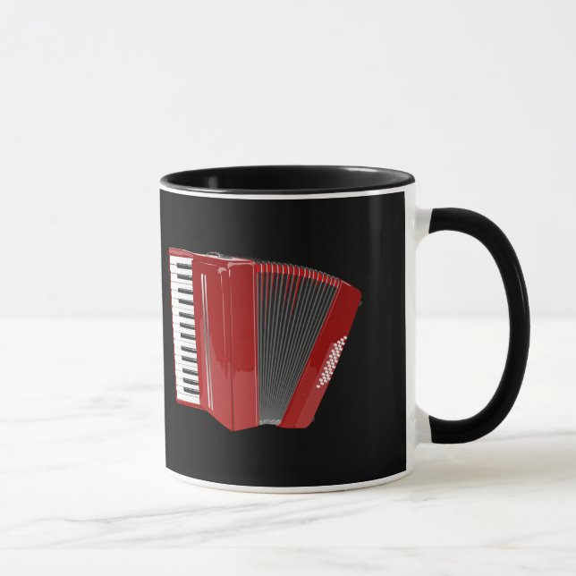 Tasse Accordion : L'accordéon rouge (Droite)