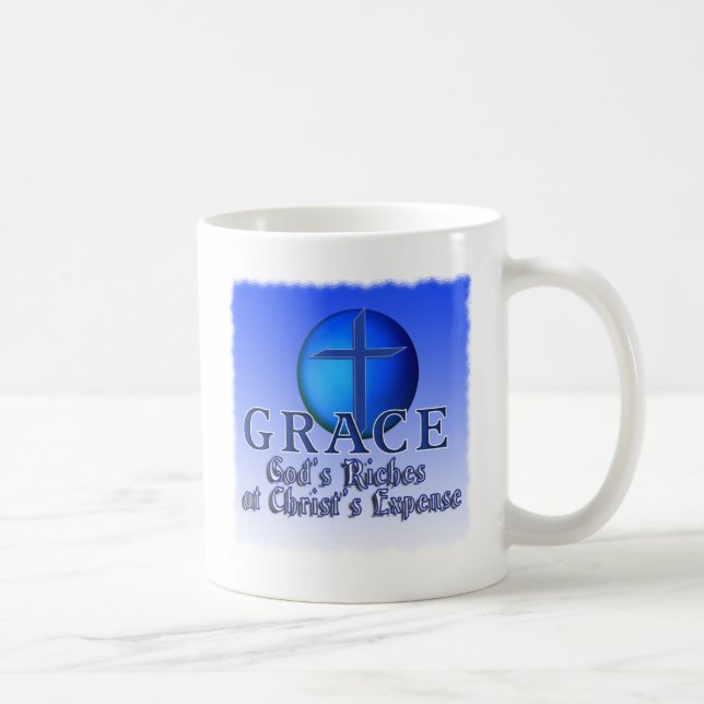 TASSE ACRONYME DE GRÂCE - LA RICHESSE D'UN DIEU AUX (Droite)