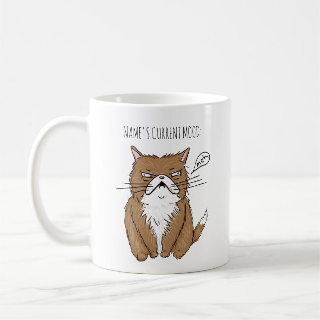 Tasse actuelle nommée faite sur commande drôle de (Gauche)