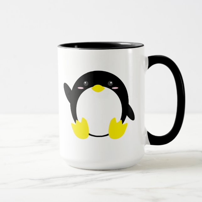 Tasse adorable de pingouin (Droite)