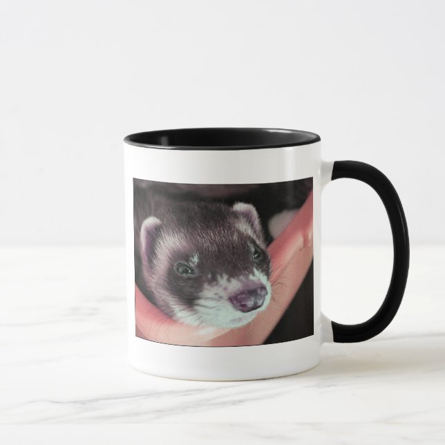 Tasse Adorable Sable Ferret Photo (Droite)