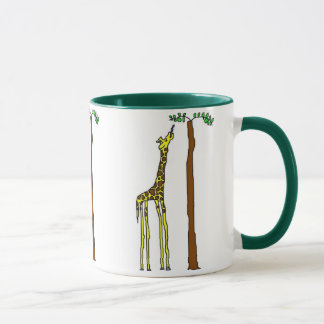 Tasse affamée de girafe
