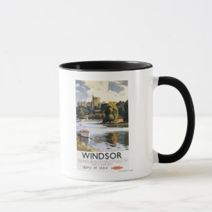 Tasse Affiche britannique de la Tamise de château de