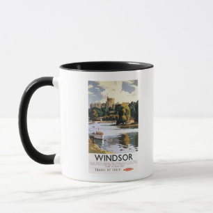 Tasse Affiche britannique de la Tamise de château de