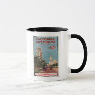 Tasse Affiche des expositions en Californie #1