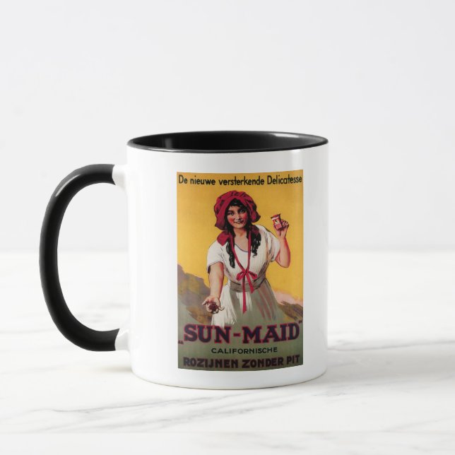 Tasse Affiche Sun-Maid California Raisin (Gauche)