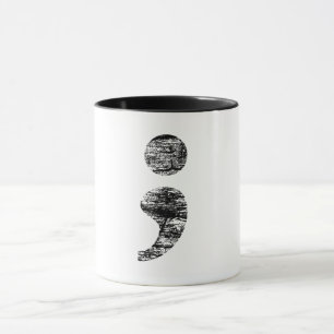 Tasse affligée de point-virgule