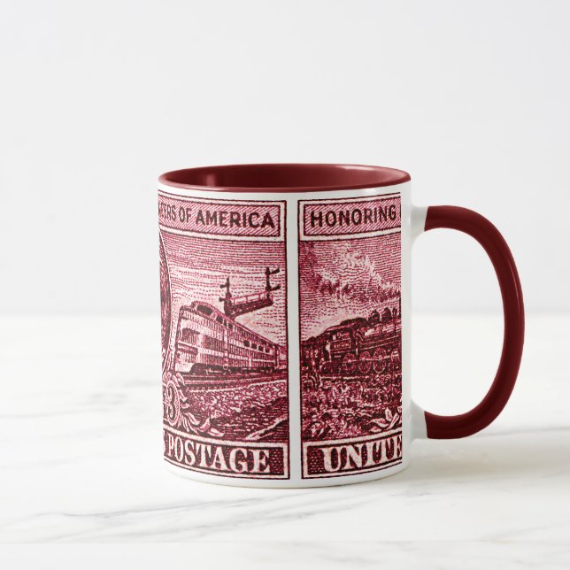 Tasse Affranchissement 1950 d'ingénieur de chemin de fer (Droite)