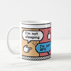 Tasse AFK Gamer Pixel Art – Drôle Rétro