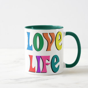 Tasse AIME LA VIE ! message chrétien personnalisable