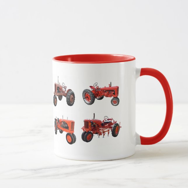 Tasse Aimez ces vieux tracteurs rouges (Droite)