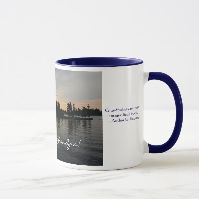 Tasse Aimez-vous grand-papa ! - Coucher du soleil à (Droite)