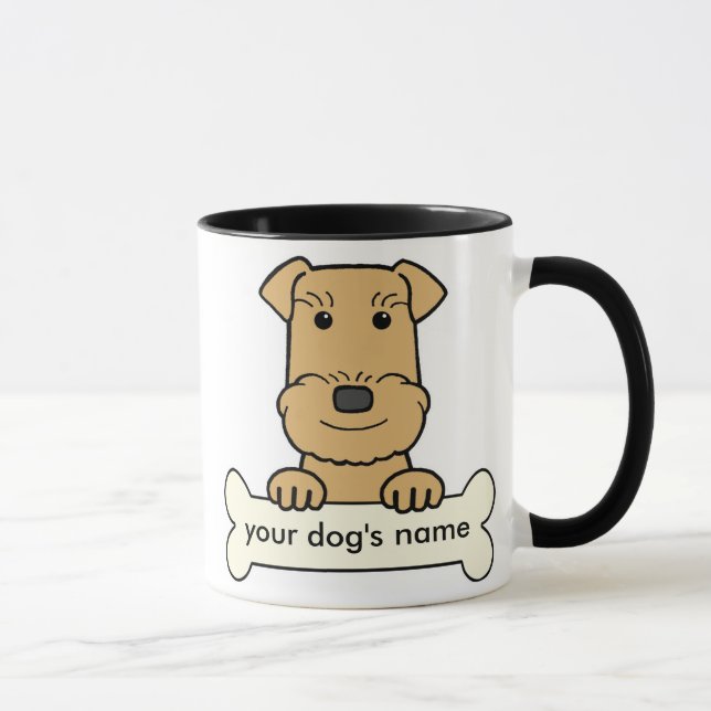 Tasse Airedale personnalisé (Droite)