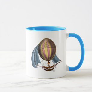 Tasse AirShip avec voiles bleues
