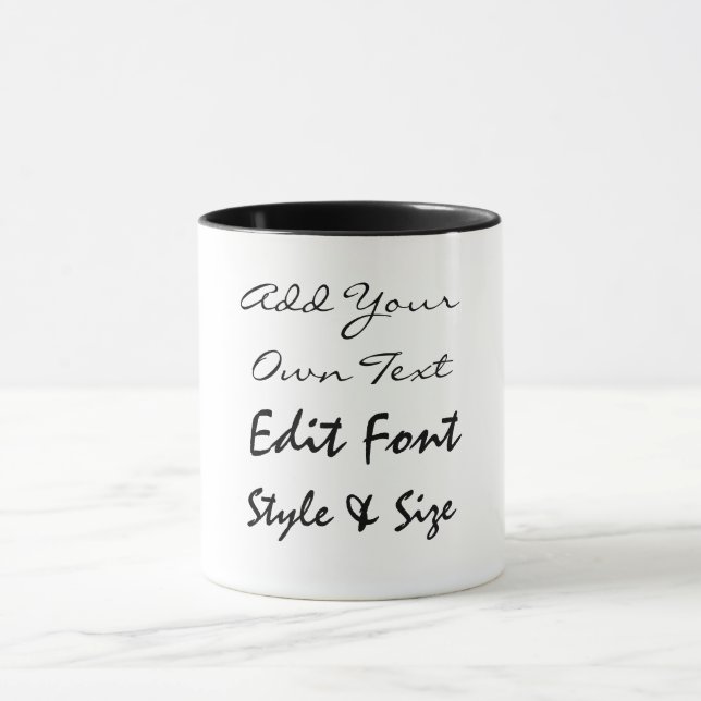 Tasse Ajoutez votre texte (Centre)