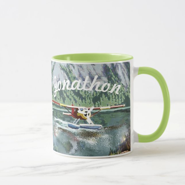 Tasse Alaska Bush Avion Et Pêche Voyage (Droite)