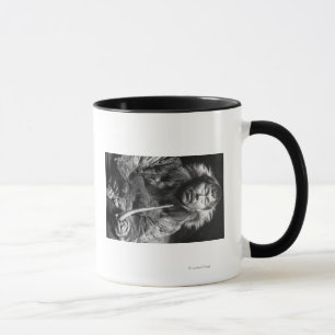 Tasse Alaskan Eskimo Fumer Pipe Photographie