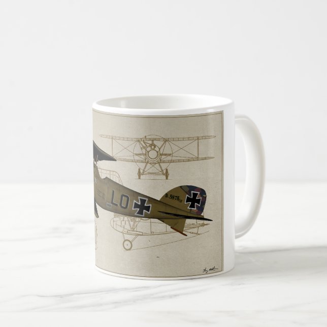 Tasse Albatros lt-Von Hipple WWI Coffee (VorderseiteRechts)