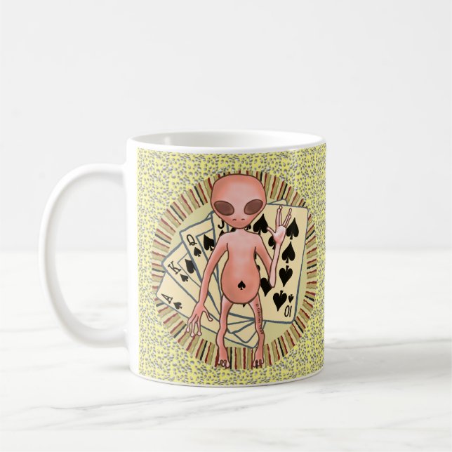 Tasse Alien Poker (Gauche)
