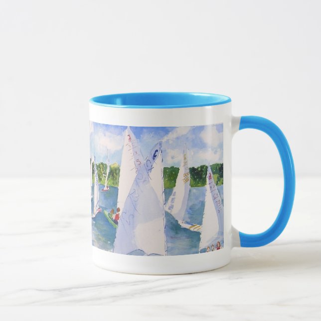 Tasse alignement de chalands de c (Droite)