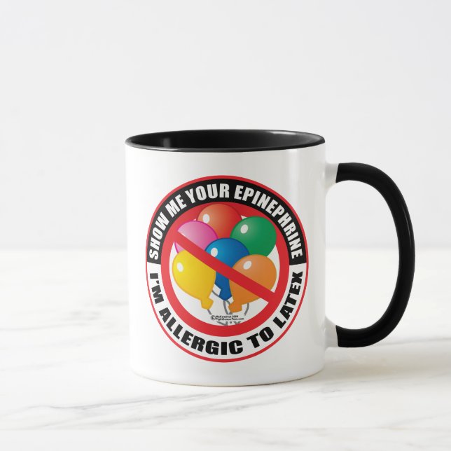 Tasse Allergie de latex (Droite)