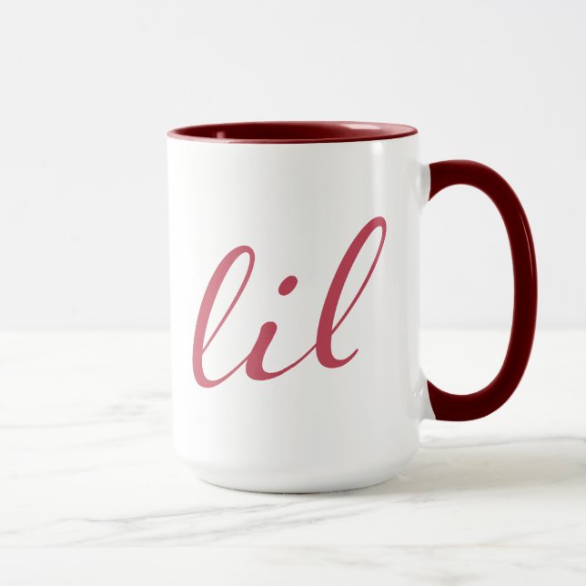 Tasse Alpha manuscrit d'Omega | Lil de Chi (Droite)