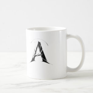 Tasse Alpha Shadow A – Lettre A foncée