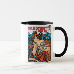 Tasse Alphonse Mucha - Cycles Perfecta Art Nouveau Rétro