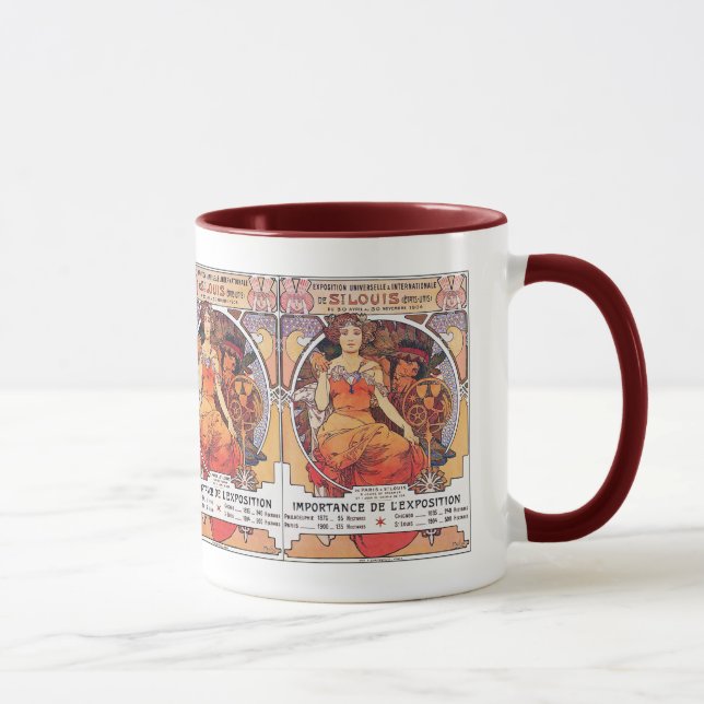 Tasse Alphonse Mucha - Salon mondial 1904 St. Louis (Droite)