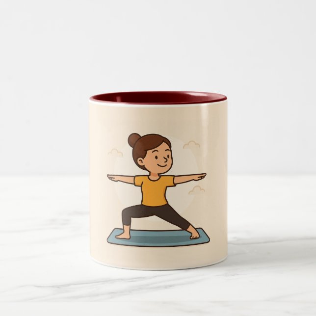 Tasse am Internationalen Yoga-Tag (Mittel)