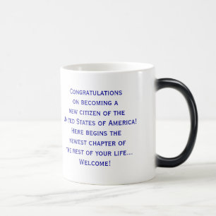 Tasse américaine de drapeau de citoyenneté