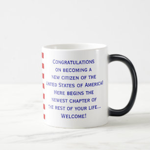 Tasse américaine de drapeau de citoyenneté par