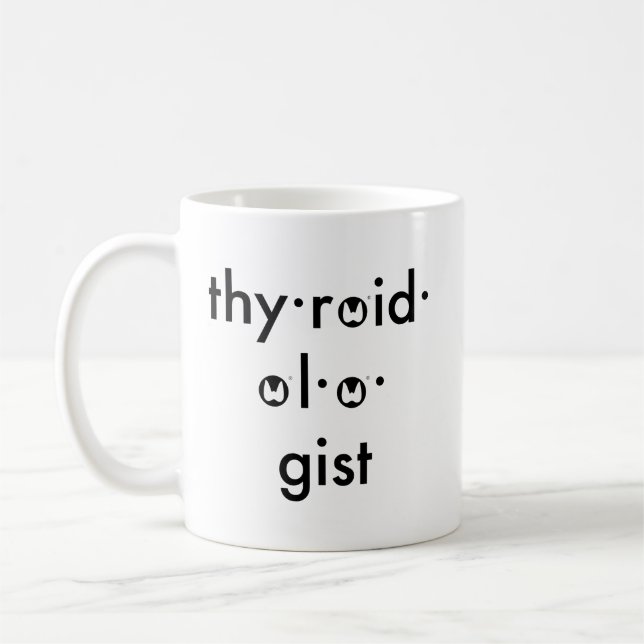 Tasse américaine de thyroidologist d'association (Gauche)