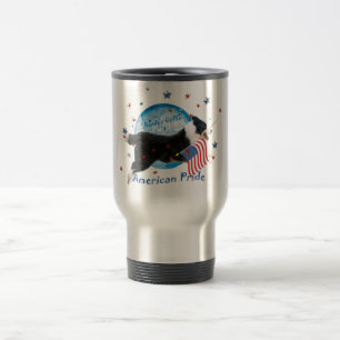 Tasse américaine de voyage de fierté de border