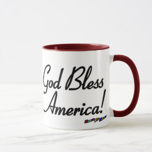 Tasse American Flag - Dieu bénisse l'Amérique!