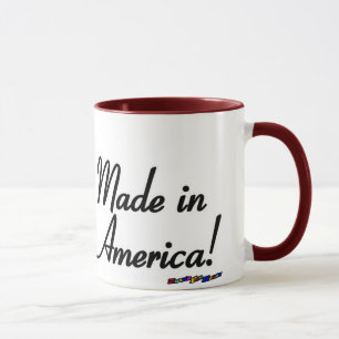 Tasse American Flag - Fabriqué en Amérique! -usagé