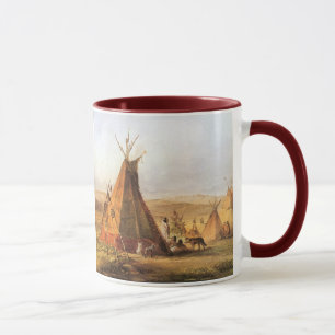 Tasse American West vintage, Tipis dans la plaine par Bo