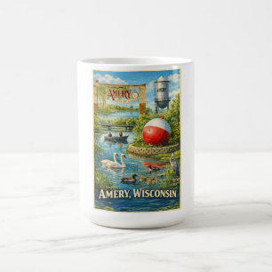 Tasse Amery, Wisconsin, Ville des Lacs