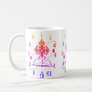 Tasse amharique de conception de montre de temps