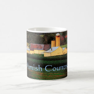 Tasse amish de granges de pays