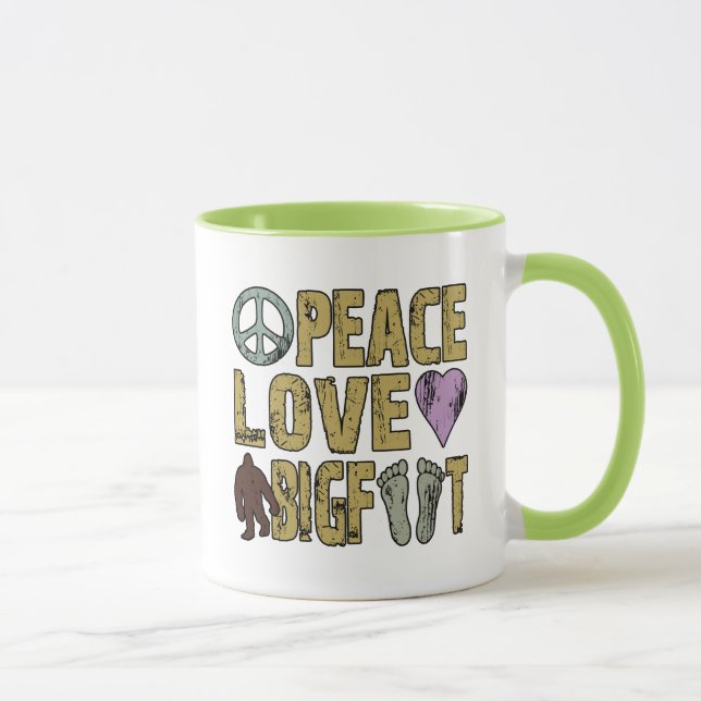 Tasse Amour Bigfoot de paix (Droite)