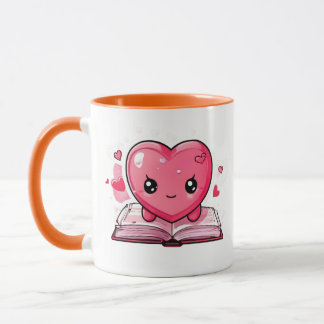 Tasse Amour & Littérature – Tasse de Lecture à Cœu