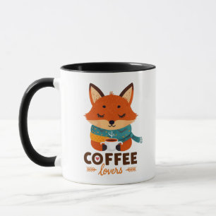 Tasse "Amoureux du Café" Renard Mignon Forêt Fan